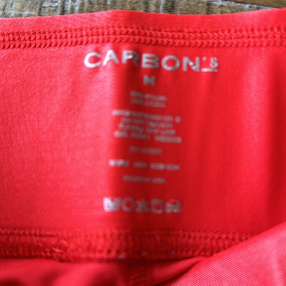 Carbon38 Red Biker Shorts - Picture 2 of 2